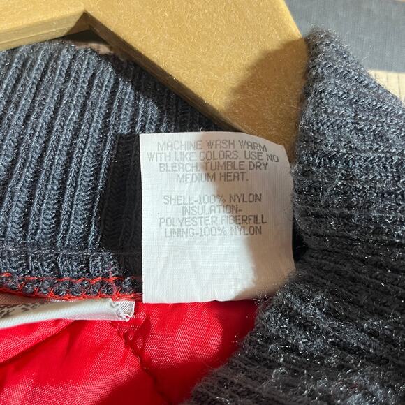 Northwest Quilted Vest Jacket Mens Size Large Black Zip Up Employee Pockets Work - Picture 9 of 12